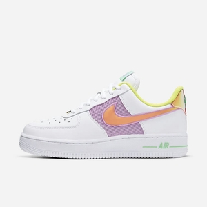 Sneakers Nike Air Force 1 '07 Blanche 4817-963 White/Lemon Venom/Electro Green/Multi-Color Femme | BWM-56221864